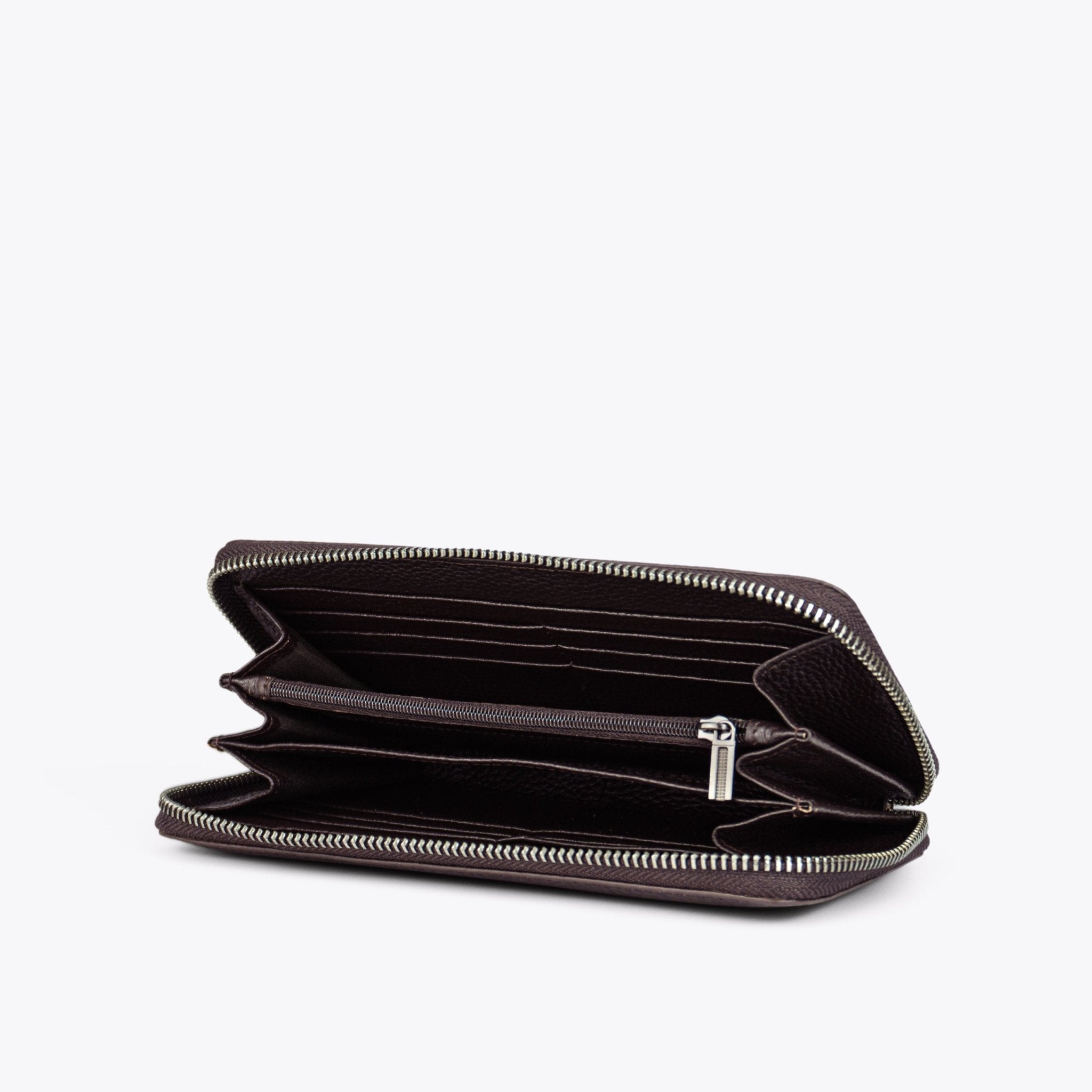 GAEUL Zip-Around Long Wallet - Dark Brown - www.countryhide.com