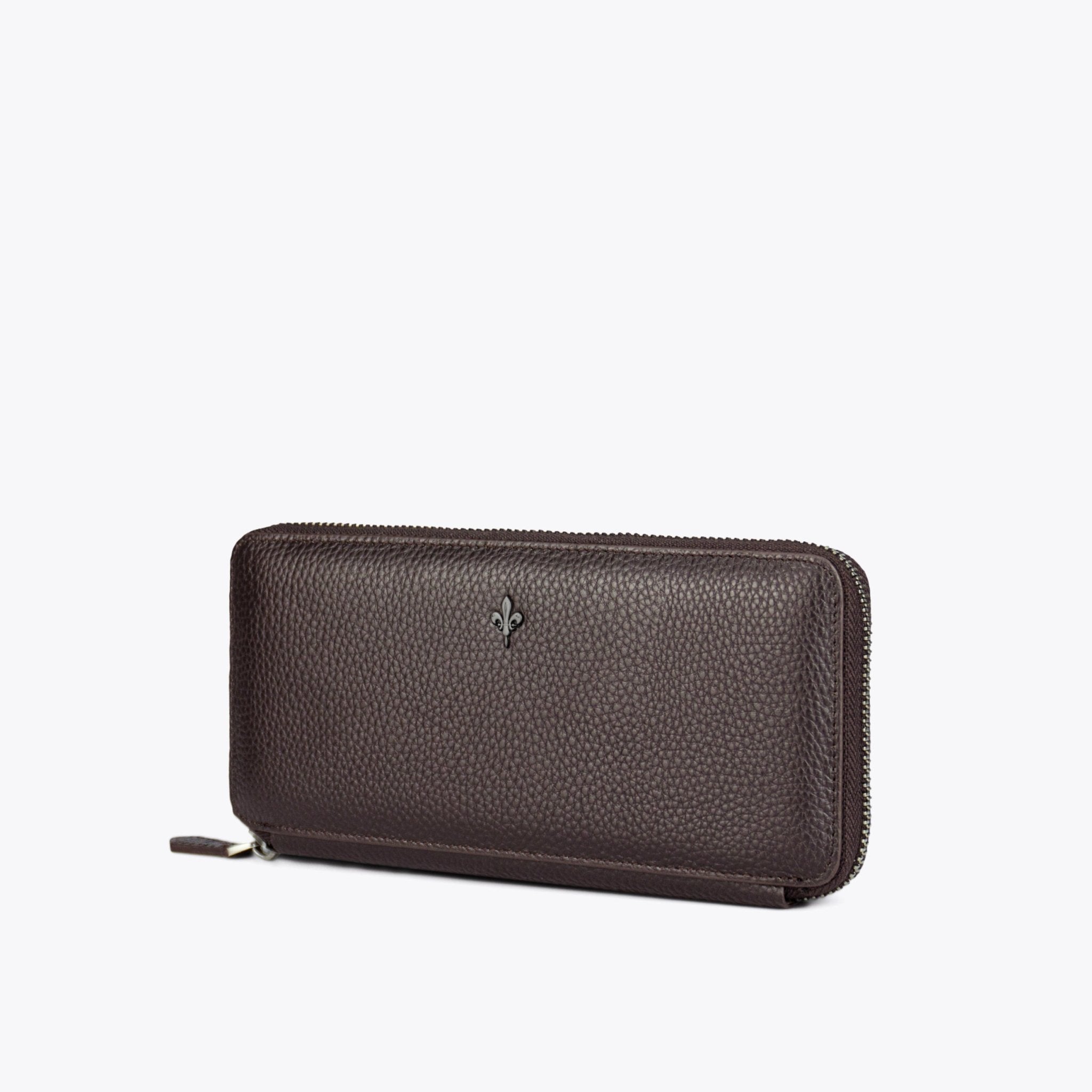 GAEUL Zip-Around Long Wallet - Dark Brown - www.countryhide.com