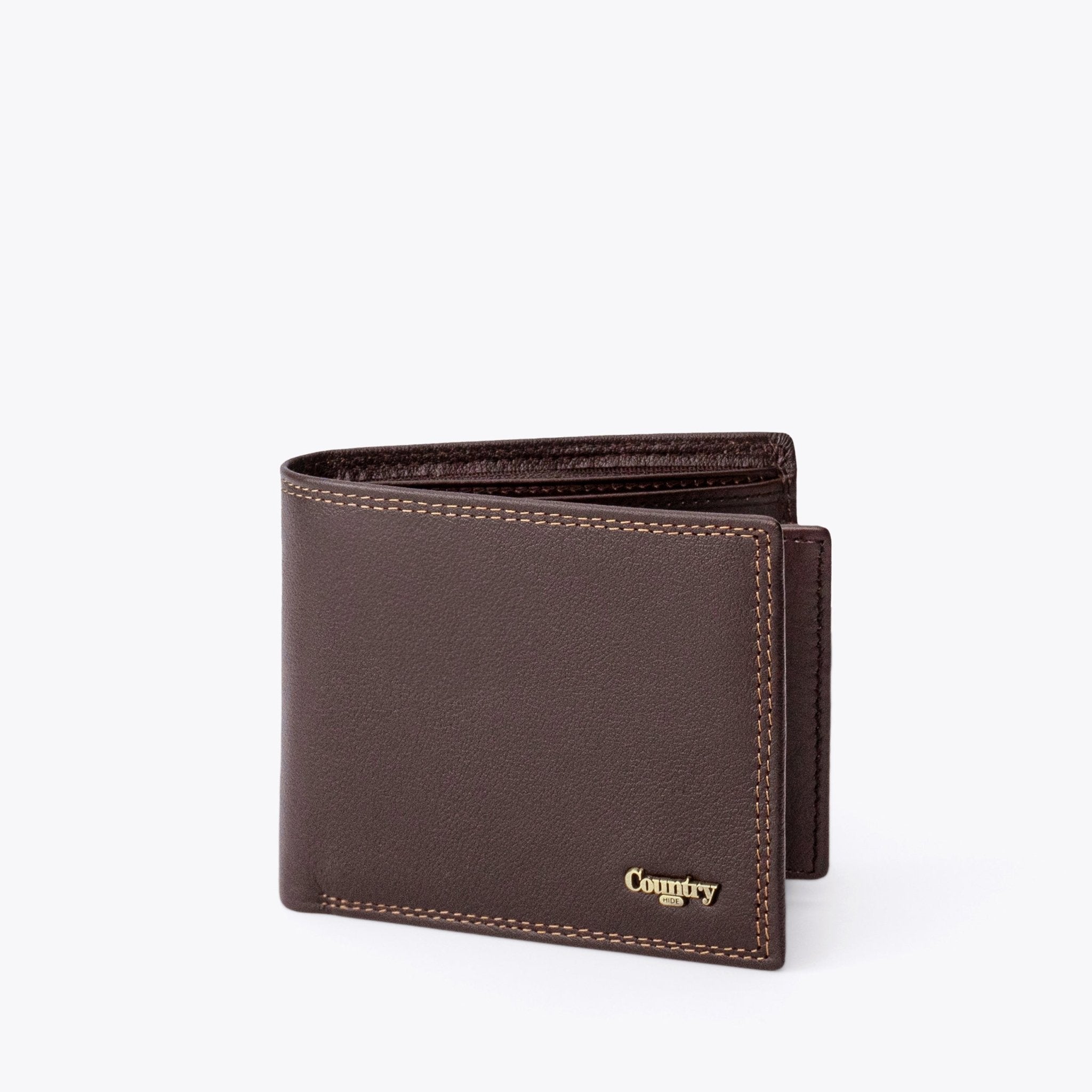 SEMPRE Billfold Mid-Flip Wallet - Coffee - www.countryhide.com