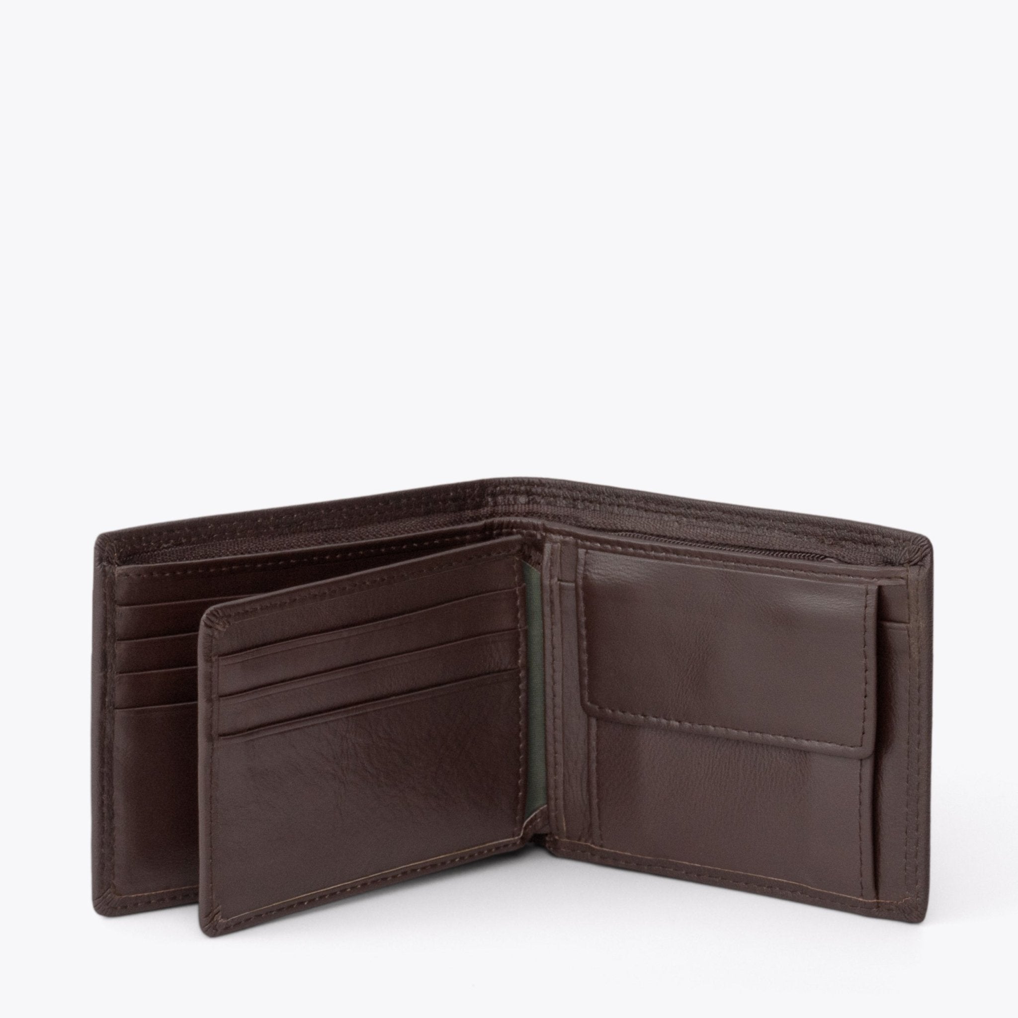 SEMPRE Billfold Mid-Flip Wallet - Coffee - www.countryhide.com