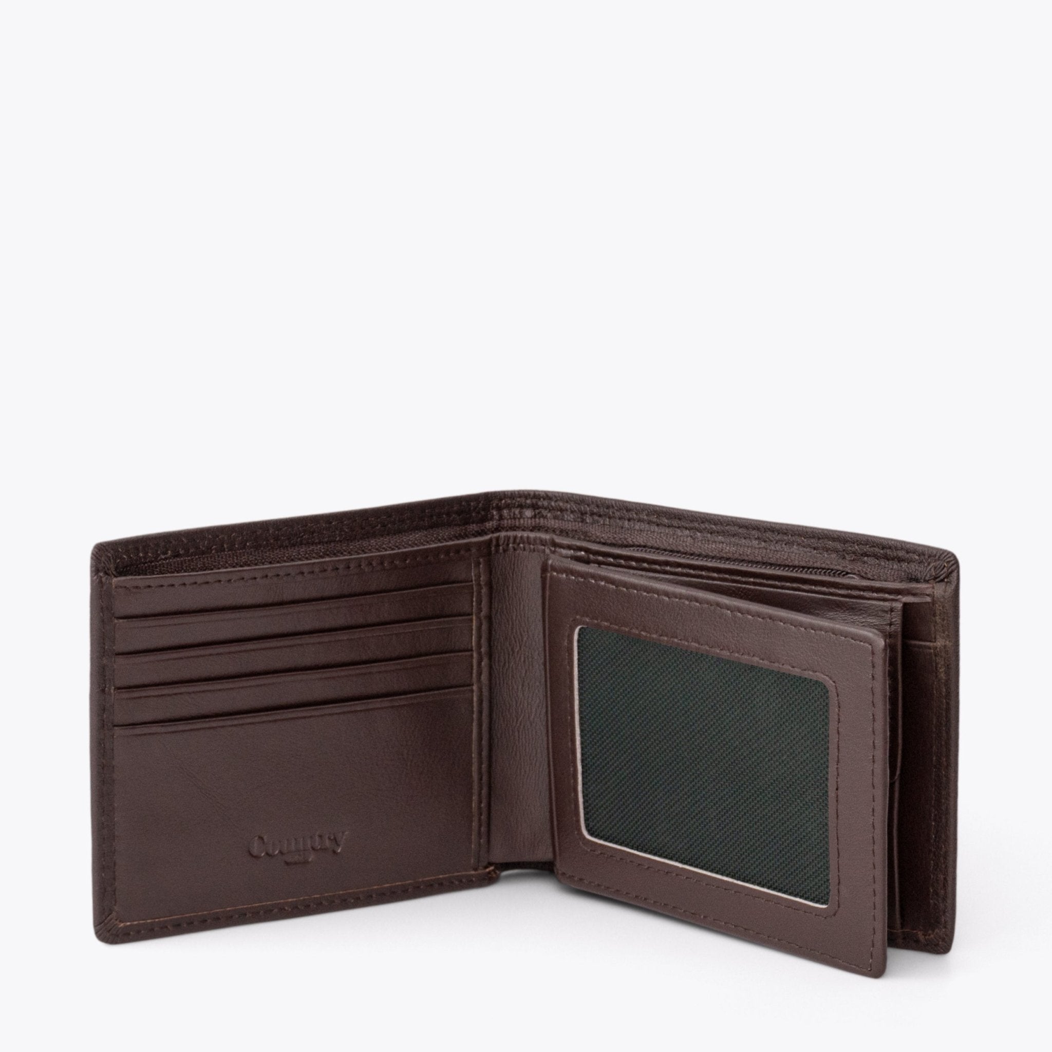 SEMPRE Billfold Mid-Flip Wallet - Coffee - www.countryhide.com