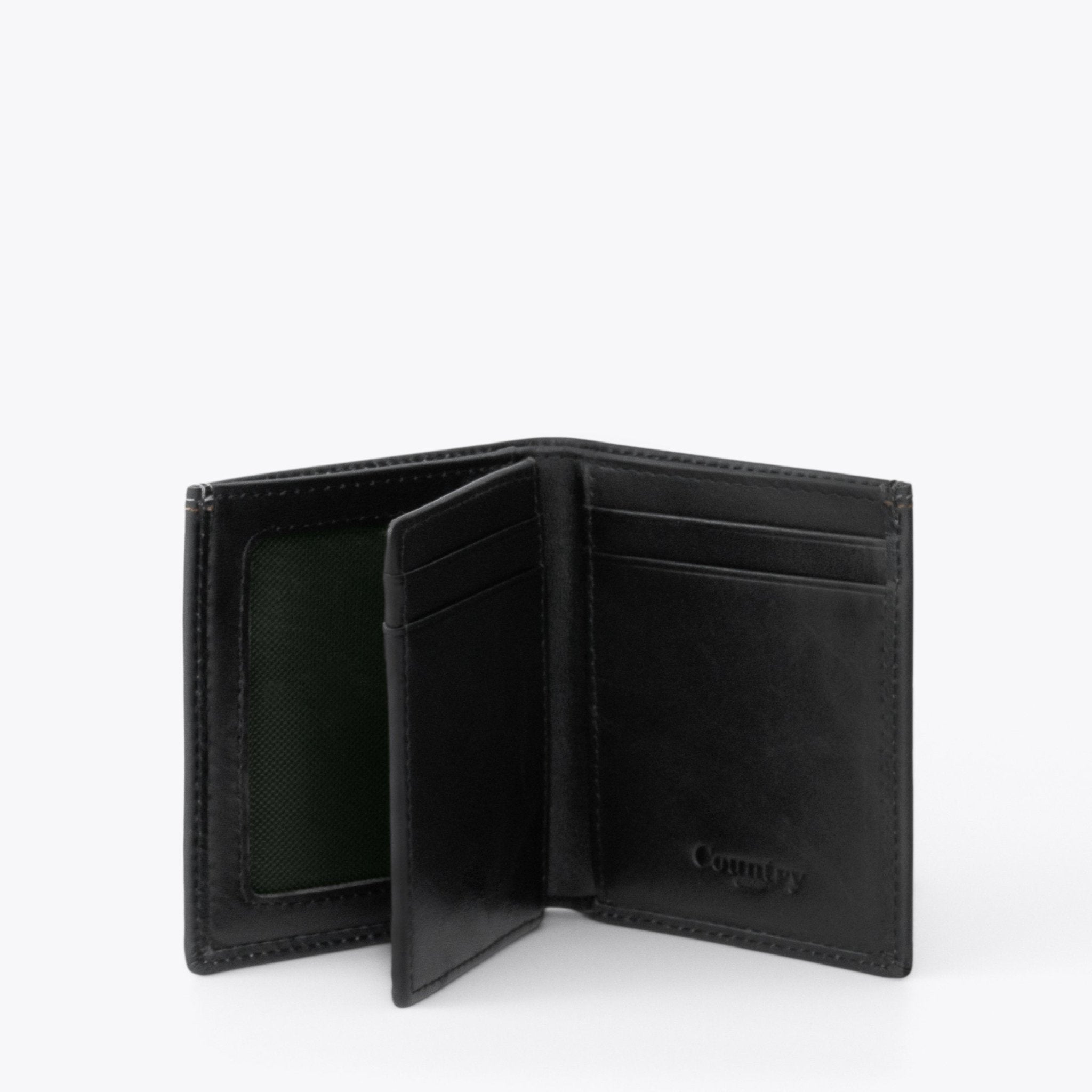 SEMPRE Mini Wallet Mid Flip - Black - www.countryhide.com