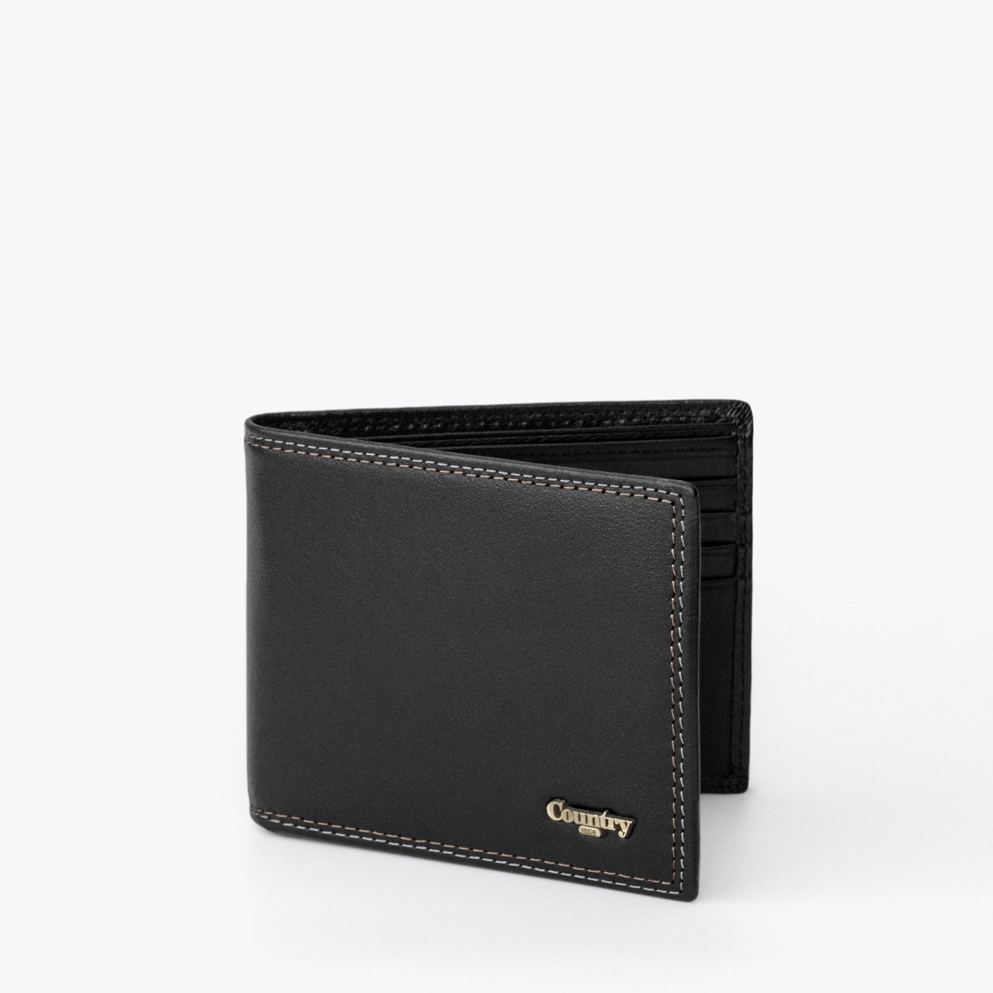 SEMPRE Slim Billfold Wallet - Black - www.countryhide.com