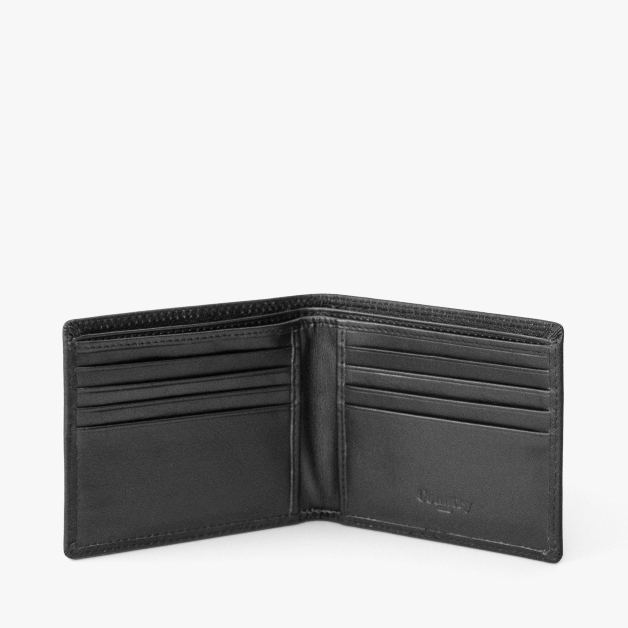 SEMPRE Slim Billfold Wallet - Black - www.countryhide.com