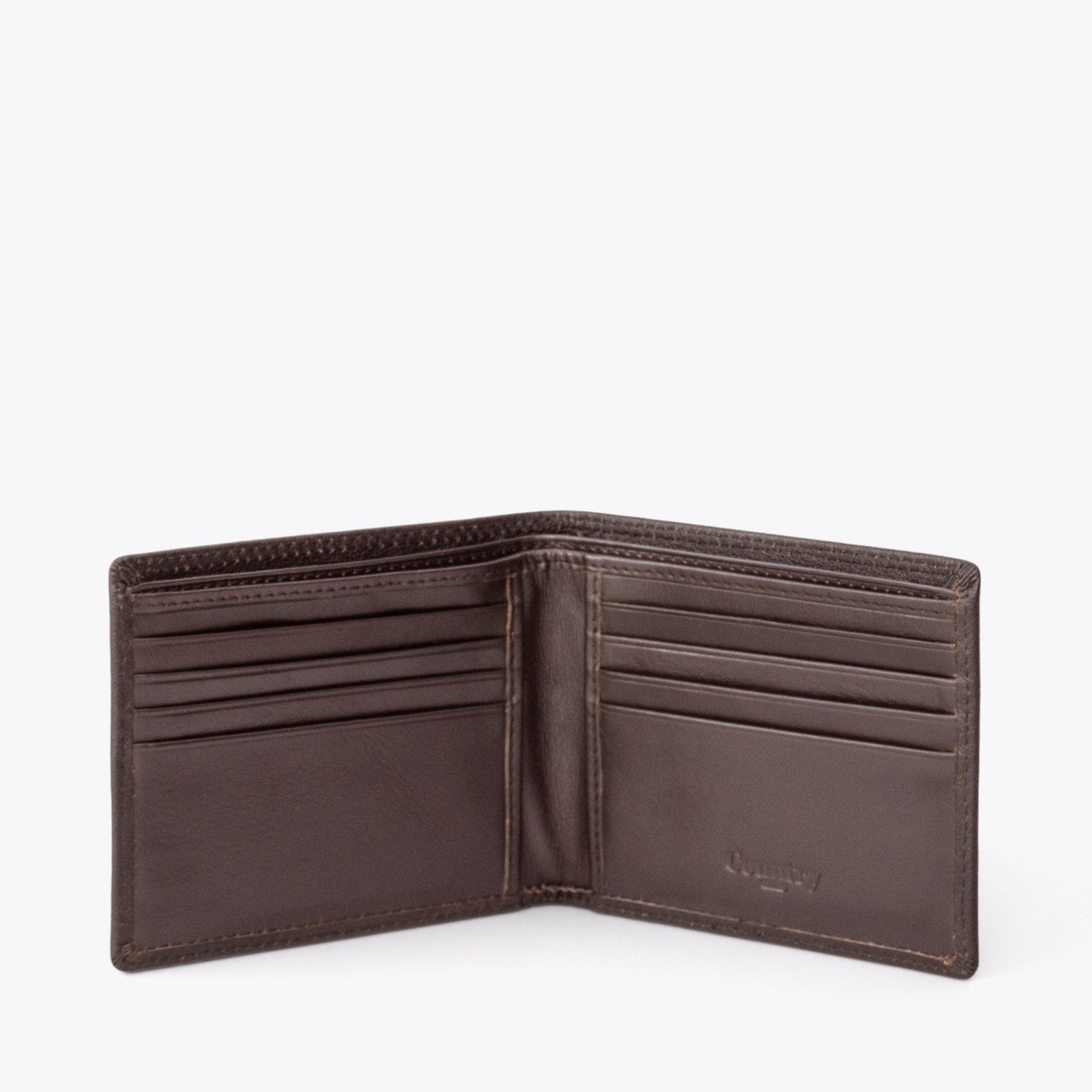 SEMPRE Slim Billfold Wallet - Coffee - www.countryhide.com