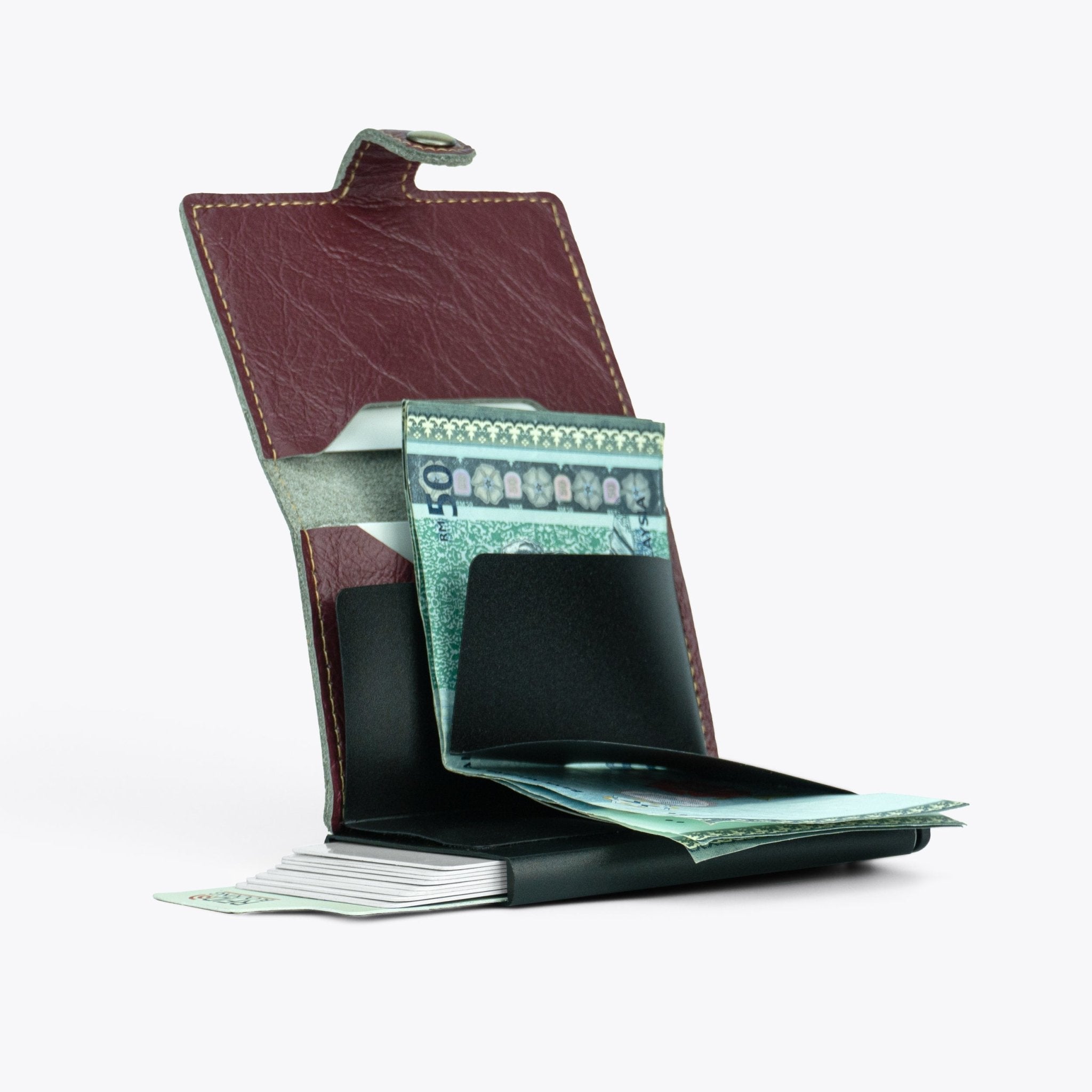 SEMPRE Smart Wallet - Maroon