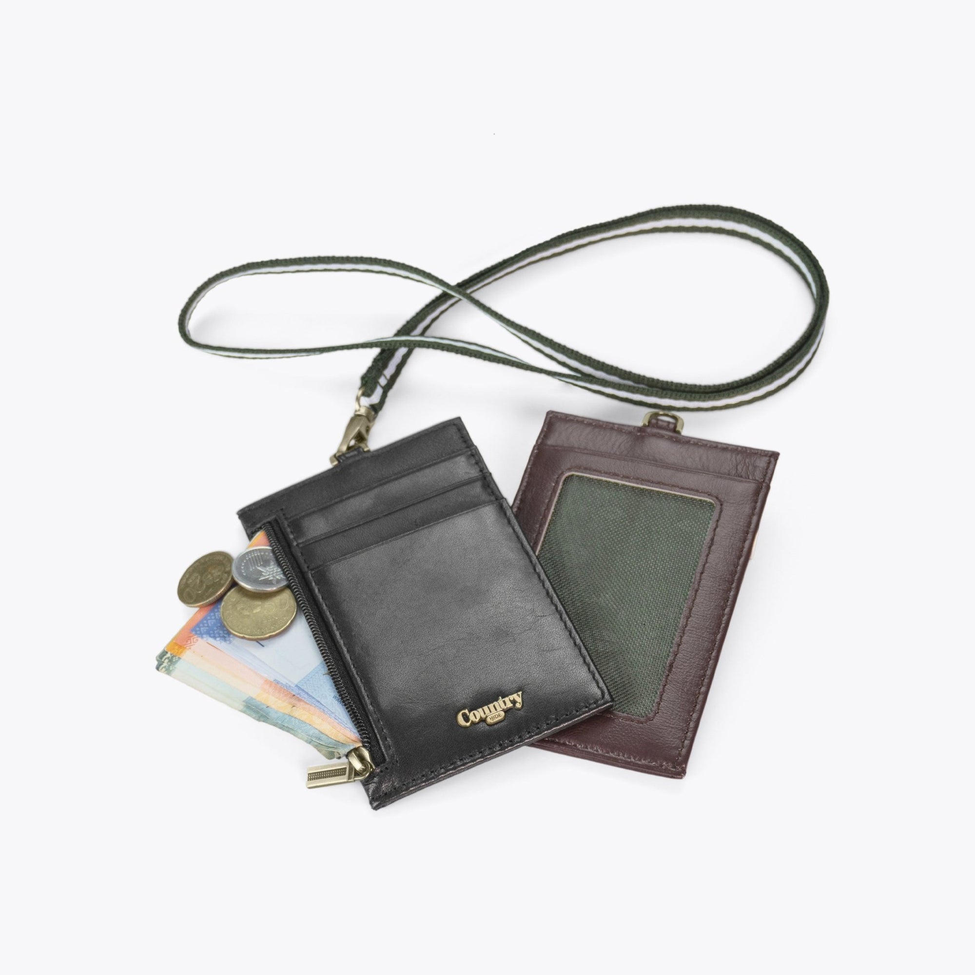 SEMPRE Zip Lanyard - Coffee - www.countryhide.com