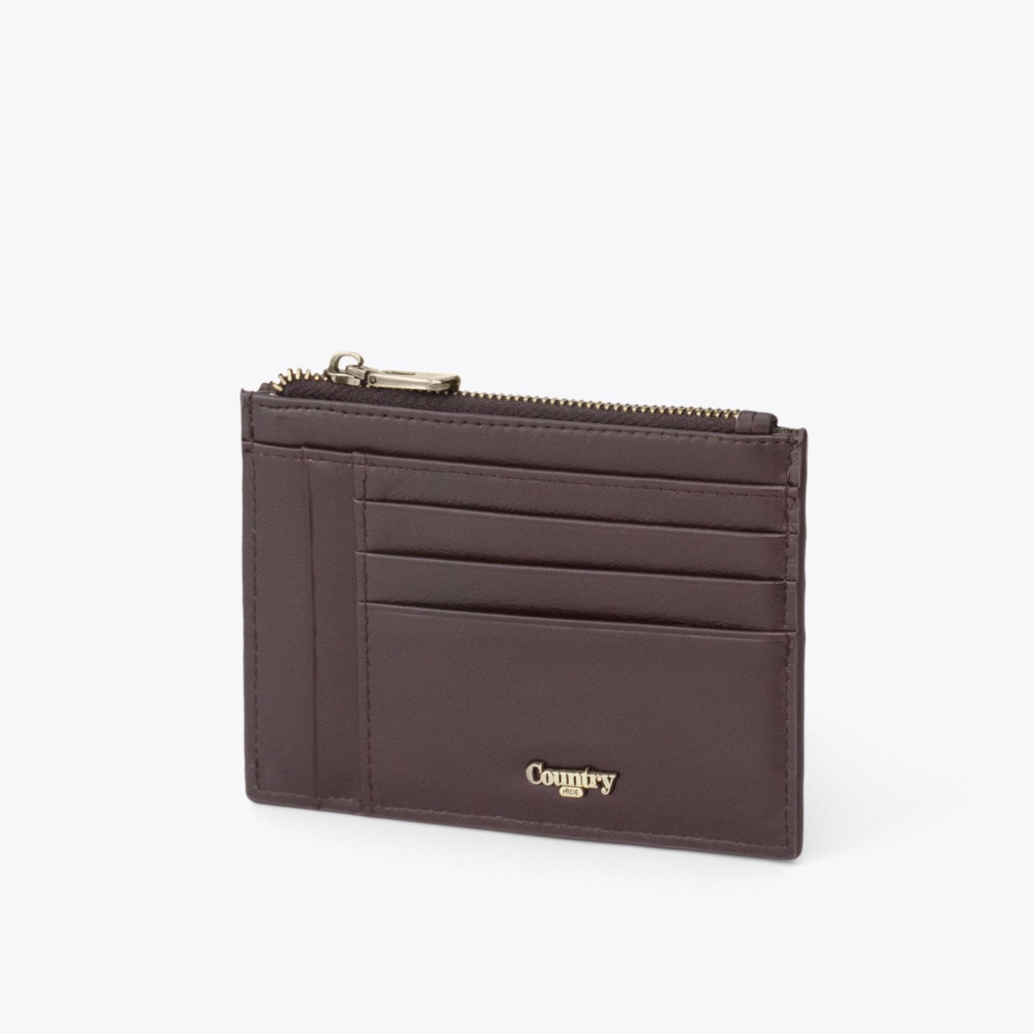 SEMPRE Zipped Cardholder - Coffee - www.countryhide.com